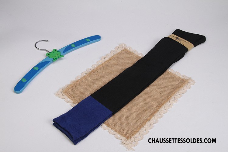 Chaussettes Longues Femme Mode Haute Dame Tous Les Assortis Mince Matelassé Couleurs Mixtes Violet