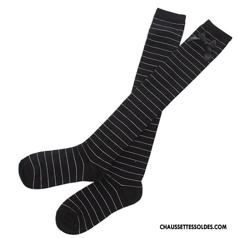 Chaussettes Longues Femme Mode Printemps Chaussettes En Coton Dame Long Stock Marque Or Gris