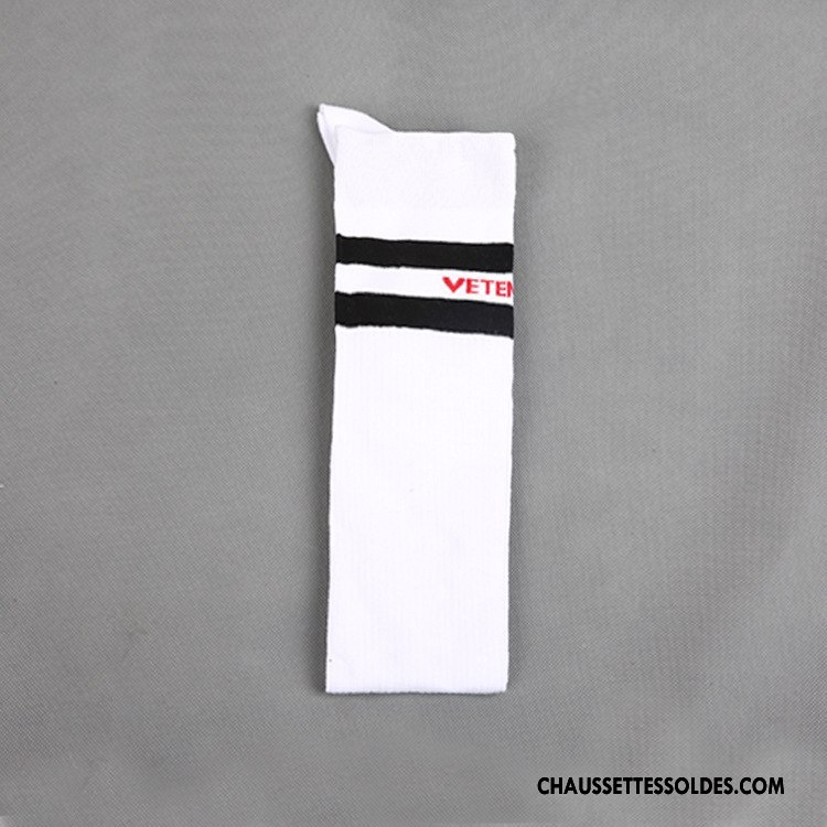 Chaussettes Longues Femme Mouvement Gros Blanc