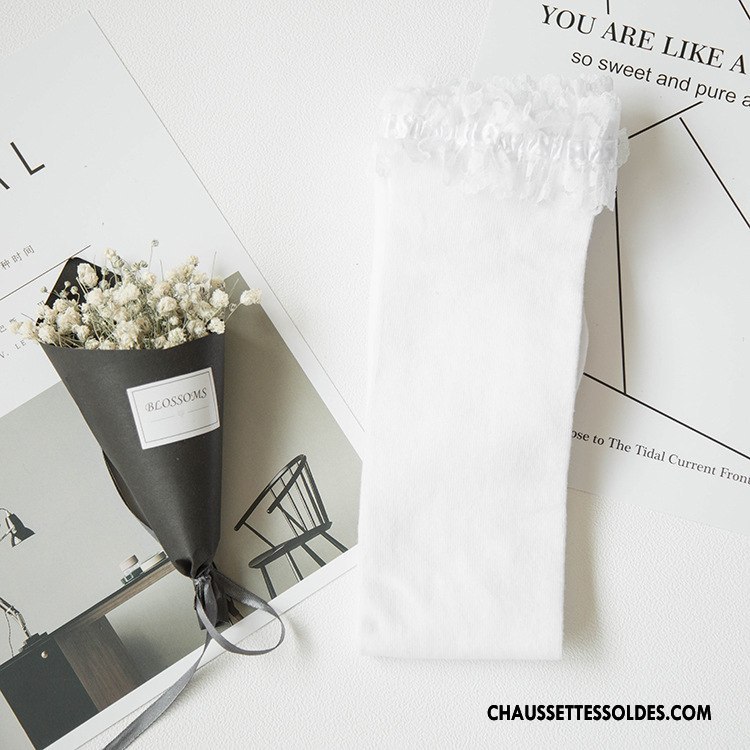 Chaussettes Longues Femme Nouvelles Arrivées Long Stock Printemps 100% Coton L'automne Gros Noir