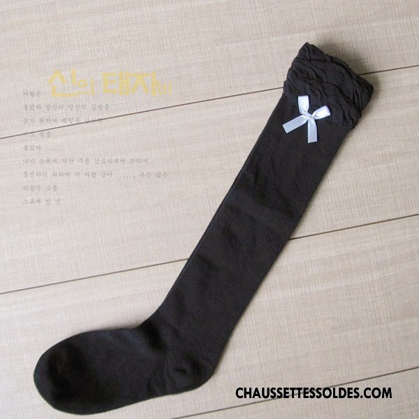 Chaussettes Longues Femme Papillon Élève Milieu Ultra Flouncing Gris
