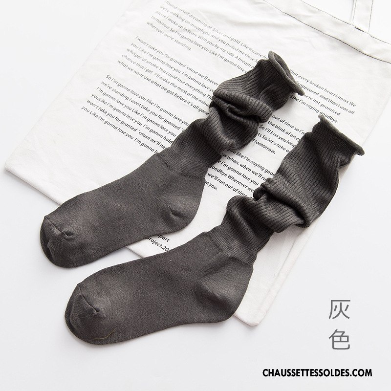 Chaussettes Longues Femme Rayé Long Stock Mode De Rue L'automne Charme Printemps