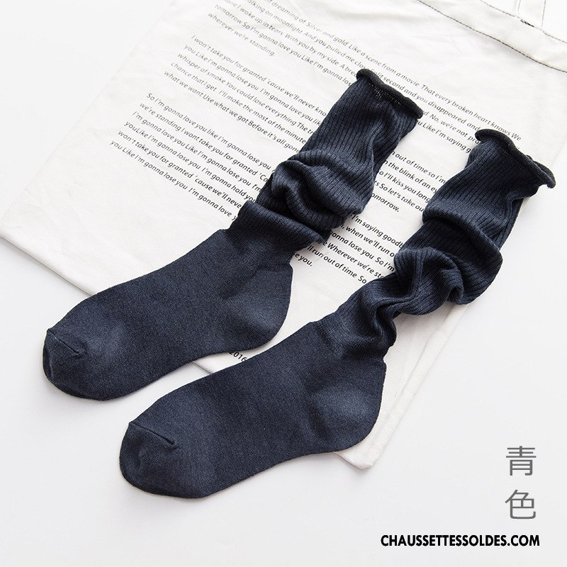 Chaussettes Longues Femme Rayé Long Stock Mode De Rue L'automne Charme Printemps