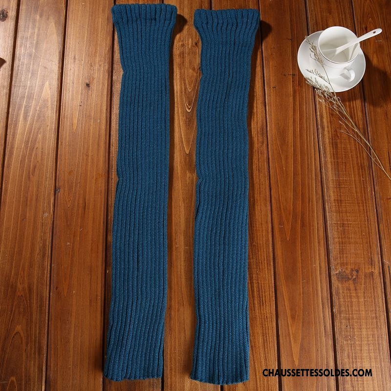 Chaussettes Longues Femme Renforcé Hiver En Maille Yoga De Laine L'automne Rose