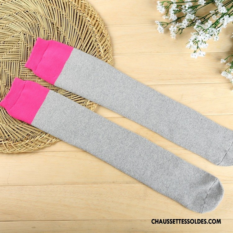 Chaussettes Longues Femme Renforcé Long Stock L'automne Leggings Thermiques Hiver Couleurs Mixtes Noir