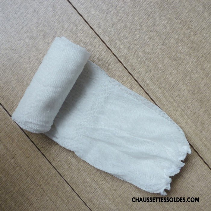 Chaussettes Longues Femme Thermiques Été Crème Solaire Genouillère Chaussettes En Coton Mince Jaune