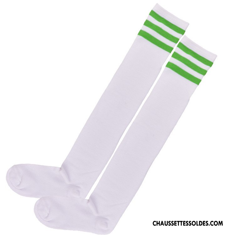 Chaussettes Longues Femme Tous Les Assortis Haute Long Stock Dame Danse Blanc