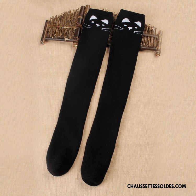 Chaussettes Longues Femme Uniformes Vent D'université L'automne Terry Renforcé Hiver Blanc