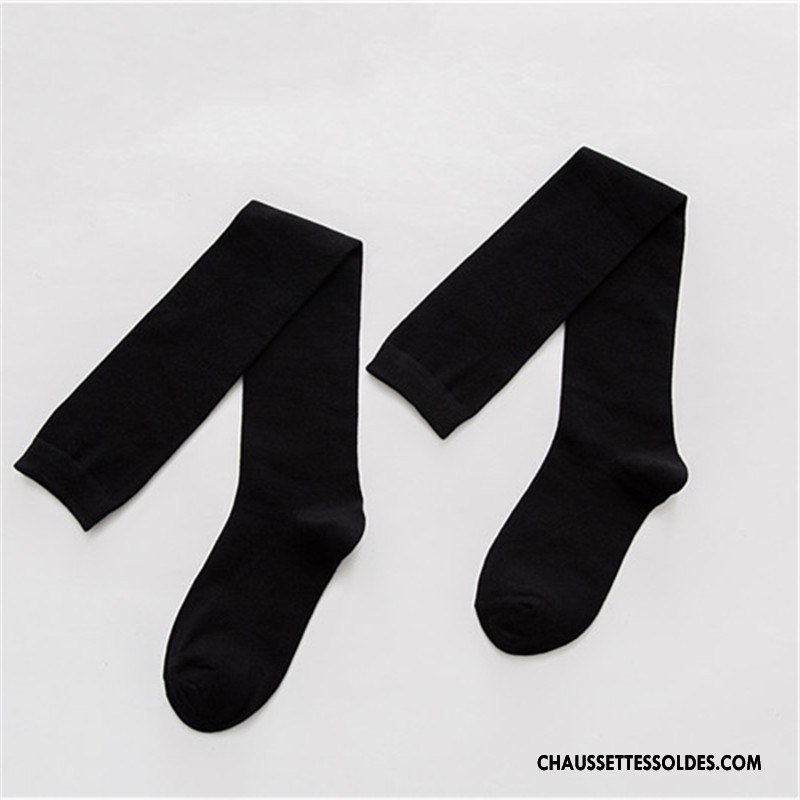 Chaussettes Longues Femme Vent D'université Nouvelles Arrivées 100% Coton Mode Dame Long Stock Pure Gris