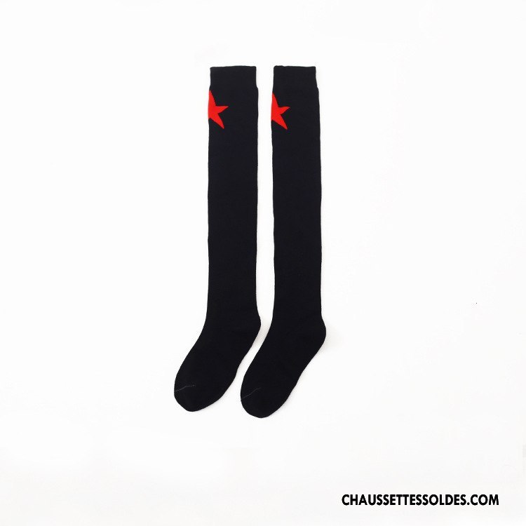 Chaussettes Longues Femme Vent D'université Super Star Hiver Élève Gros L'automne Gris