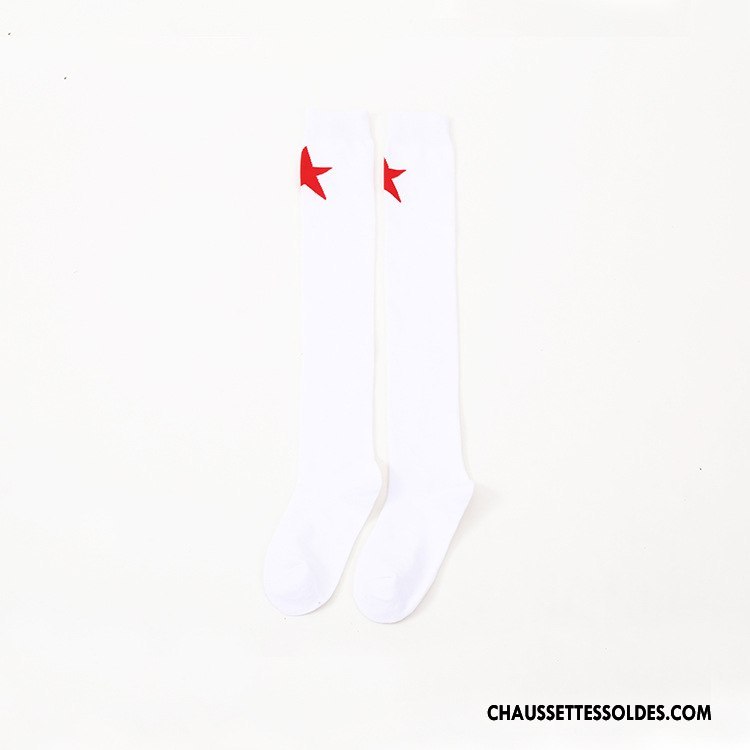 Chaussettes Longues Femme Vent D'université Super Star Hiver Élève Gros L'automne Gris