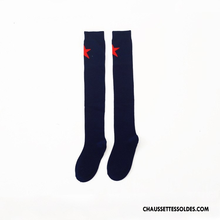 Chaussettes Longues Femme Vent D'université Super Star Hiver Élève Gros L'automne Gris