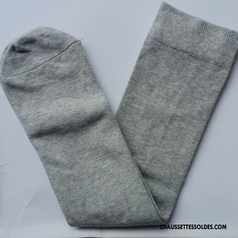 Chaussettes Longues Femme Vent D'université Élève Uniformes Milieu Blanc