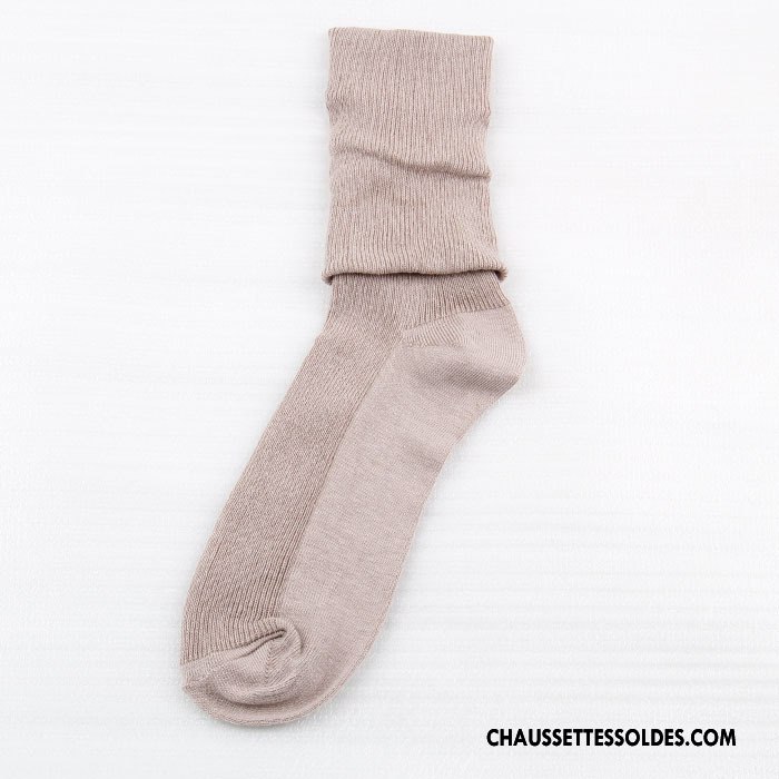 Chaussettes Longues Femme À La Mode Matelassé Rose Pure