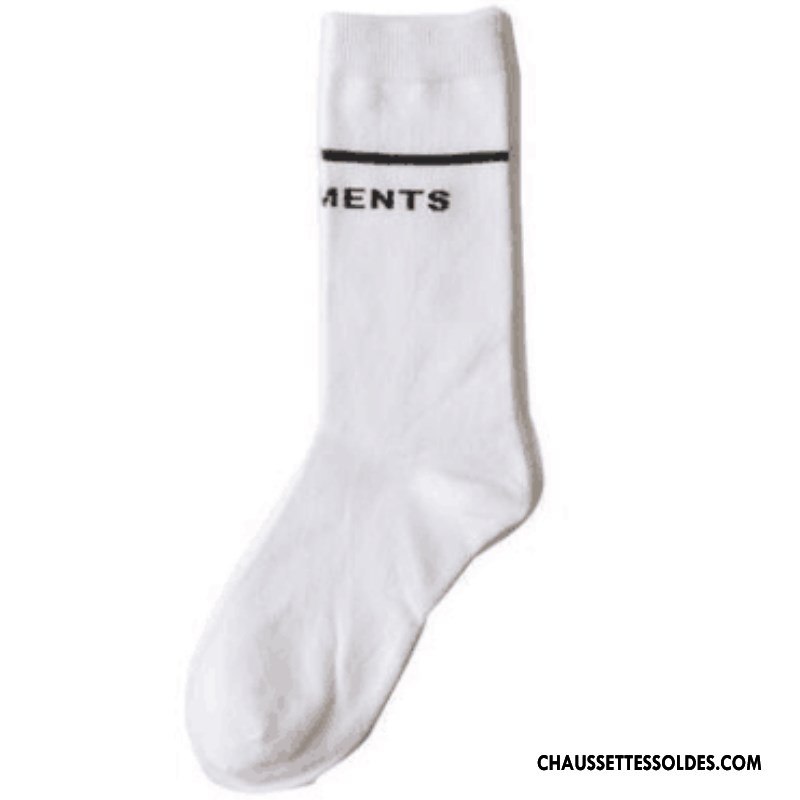 Chaussettes Longues Femme Étoile Le Nouveau Long Stock L'automne Hiver 100% Coton Noir