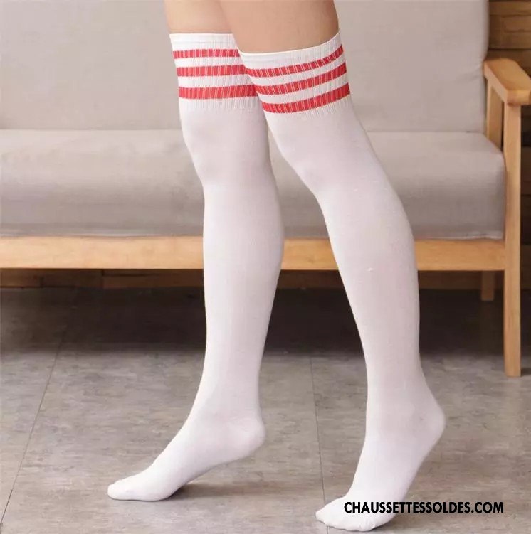 Chaussettes Longues Femme Été Printemps Mouvement Homme Matelassé Élasticité Jaune
