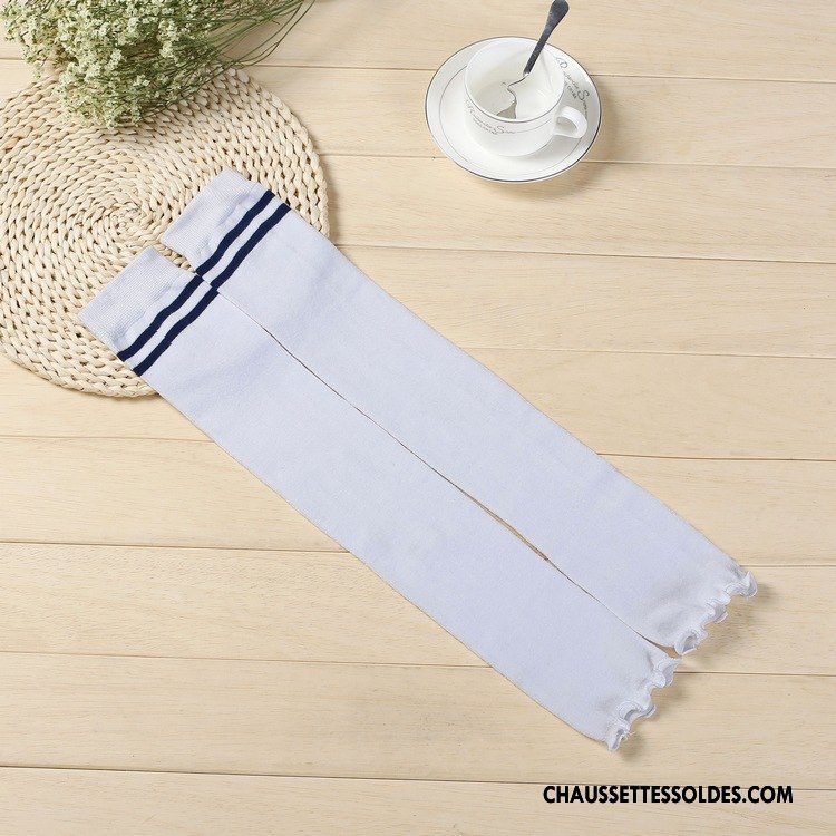 Chaussettes Longues Femme Été Thermiques Haute De Plein Air Printemps 100% Coton Rose