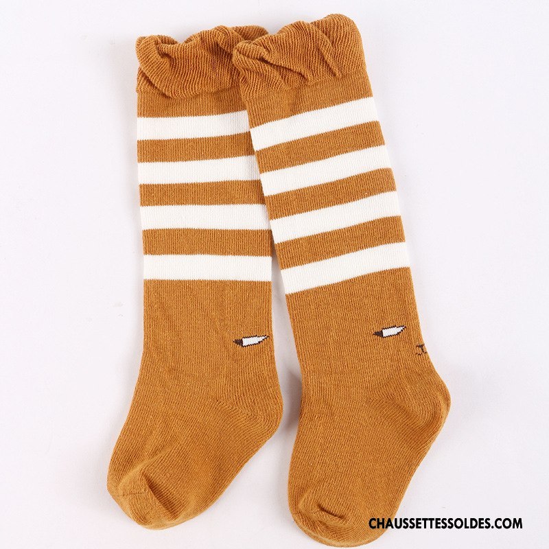 Chaussettes Longues Fille 100% Coton Le Nouveau Bébé Enfant Kaki Long Stock