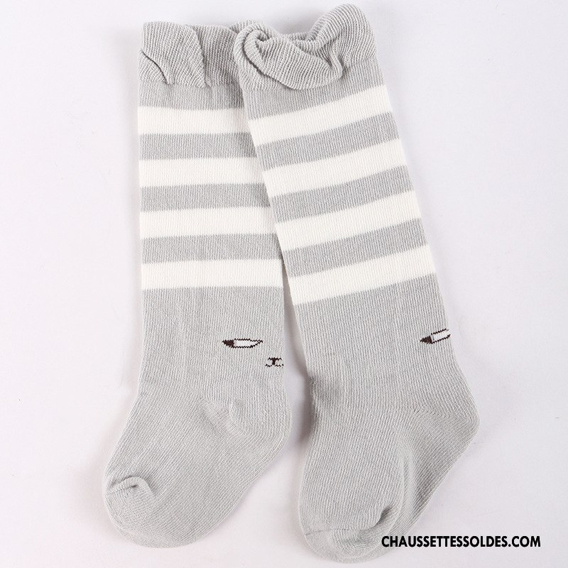 Chaussettes Longues Fille 100% Coton Le Nouveau Bébé Enfant Kaki Long Stock