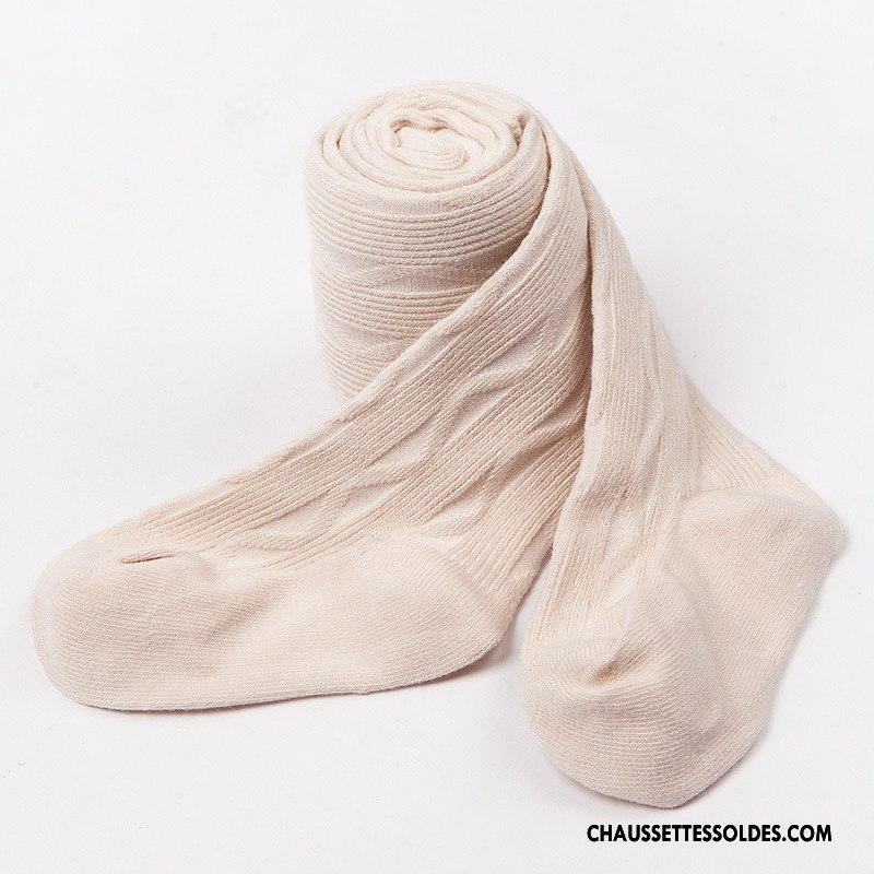 Chaussettes Longues Fille Amour 100% Coton L'automne Matelassé Guêtres Leggings Bébé Rose