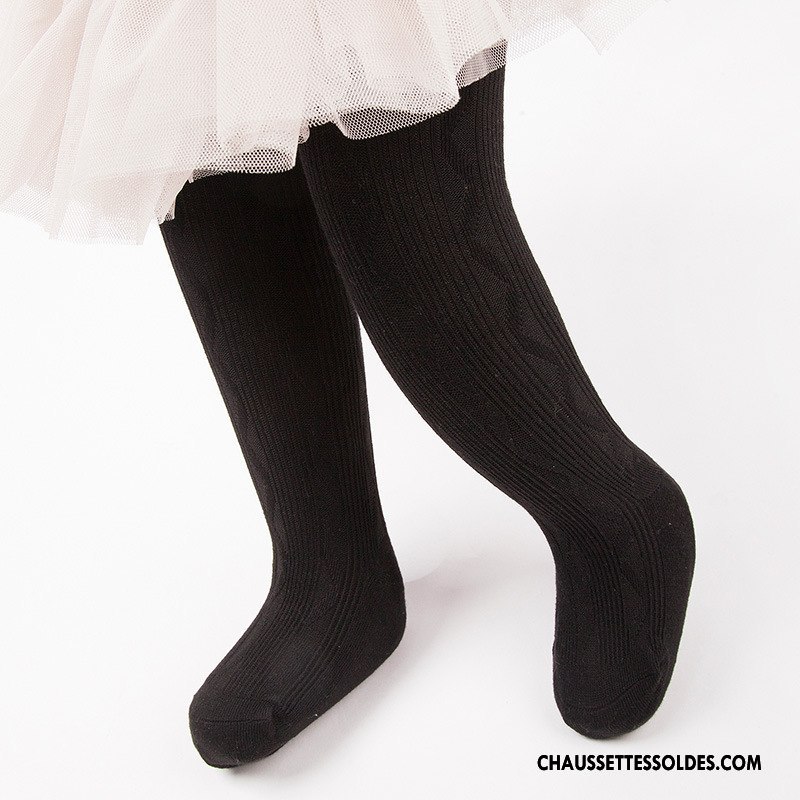 Chaussettes Longues Fille Amour 100% Coton L'automne Matelassé Guêtres Leggings Bébé Rose
