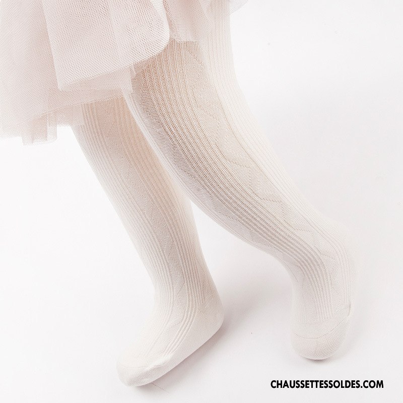 Chaussettes Longues Fille Amour 100% Coton L'automne Matelassé Guêtres Leggings Bébé Rose