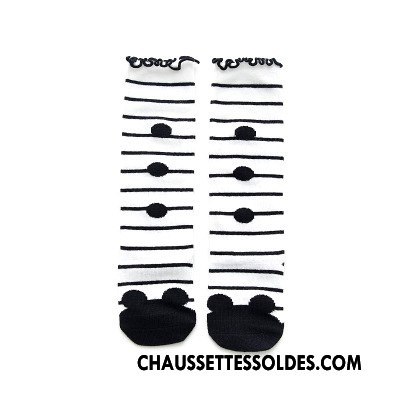 Chaussettes Longues Fille Bébé Bois Ourlet Milieu Haute Princesse Vert Foncé