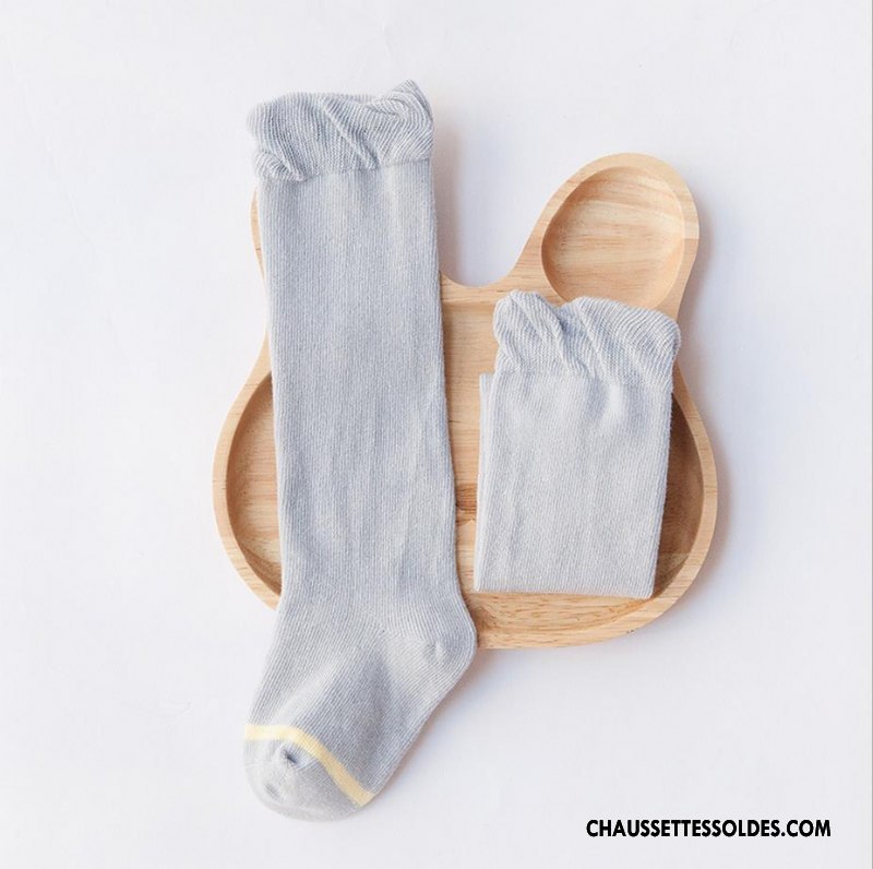 Chaussettes Longues Fille Bébé Enfant Printemps Matelassé Le Nouveau L'automne Rose