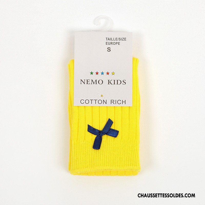Chaussettes Longues Fille Bébé L'automne Le Nouveau Matelassé Princesse Enfant Pure Or