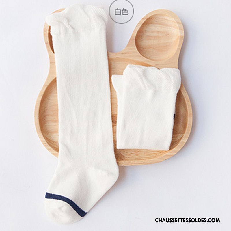 Chaussettes Longues Fille Bébé Long Stock Enfant Homme Dentelle L'automne Gris