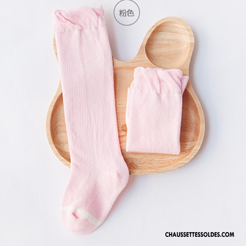 Chaussettes Longues Fille Bébé Long Stock Enfant Homme Dentelle L'automne Gris