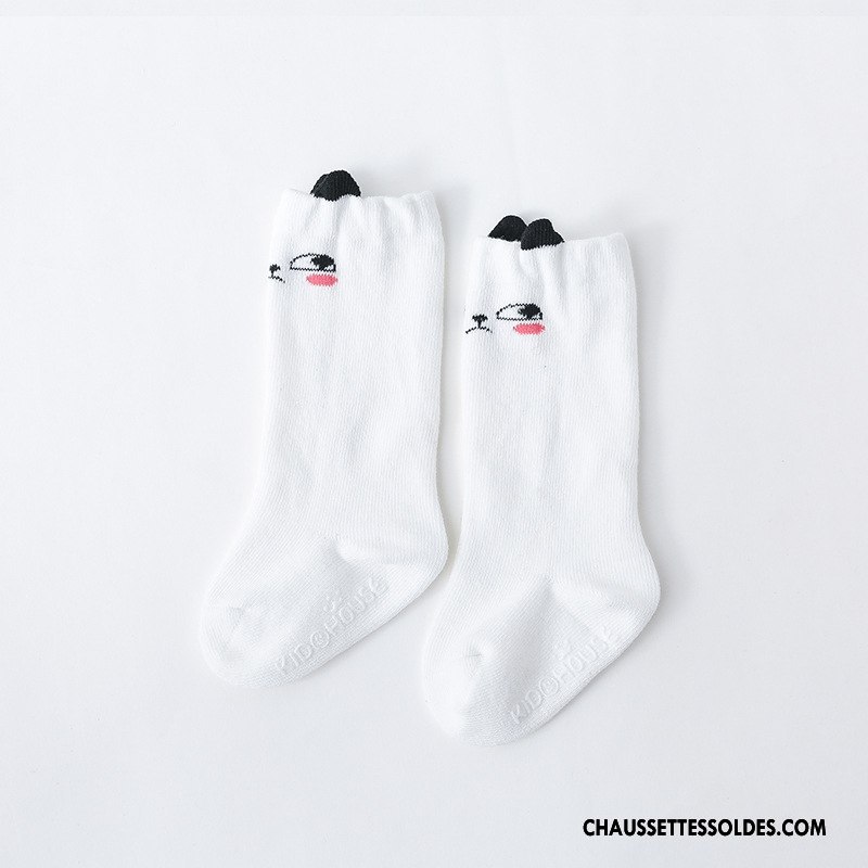 Chaussettes Longues Fille Bébé Printemps Dimensionnel Antidérapant Enfant Long Stock Jaune
