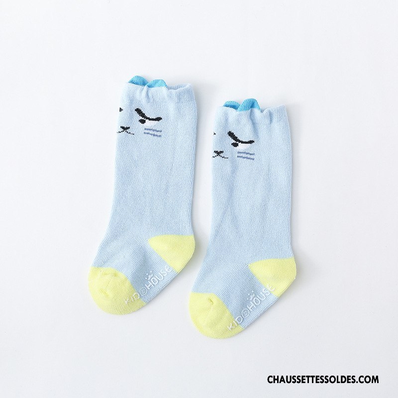 Chaussettes Longues Fille Bébé Printemps Dimensionnel Antidérapant Enfant Long Stock Jaune