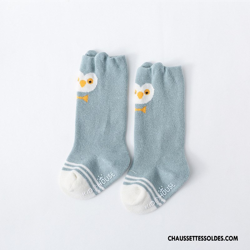 Chaussettes Longues Fille Bébé Printemps Dimensionnel Antidérapant Enfant Long Stock Jaune