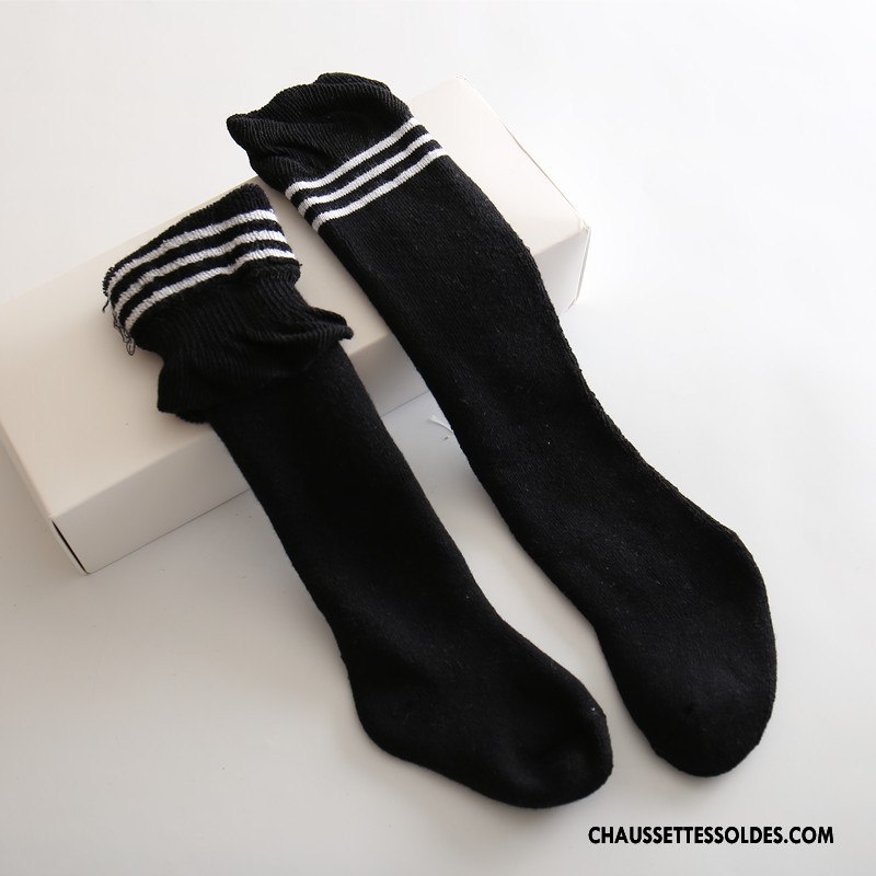 Chaussettes Longues Fille Bébé Renforcé Enfant Long Stock L'automne Hiver Bordeaux