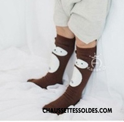 Chaussettes Longues Fille Charmant Bébé Milieu Dimensionnel Long Stock Enfant Gris