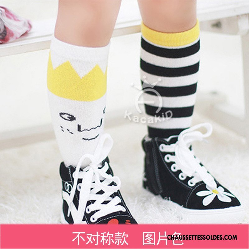Chaussettes Longues Fille Charmant Bébé Milieu Dimensionnel Long Stock Enfant Gris
