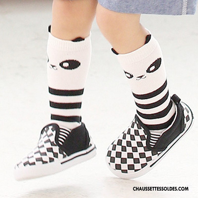 Chaussettes Longues Fille Charmant Bébé Milieu Dimensionnel Long Stock Enfant Gris