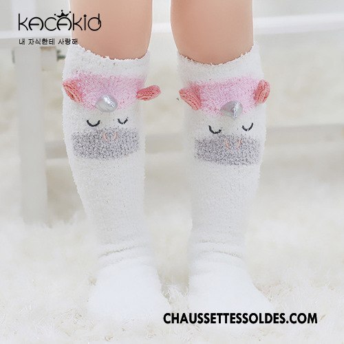 Chaussettes Longues Fille Dimensionnel Thermiques Bébé Homme Antidérapant Enfant Marron