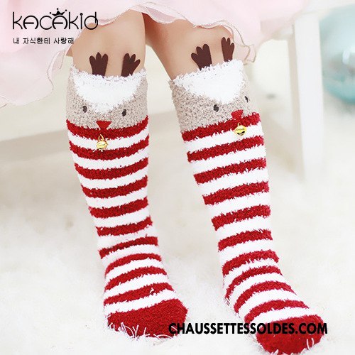 Chaussettes Longues Fille Dimensionnel Thermiques Bébé Homme Antidérapant Enfant Marron