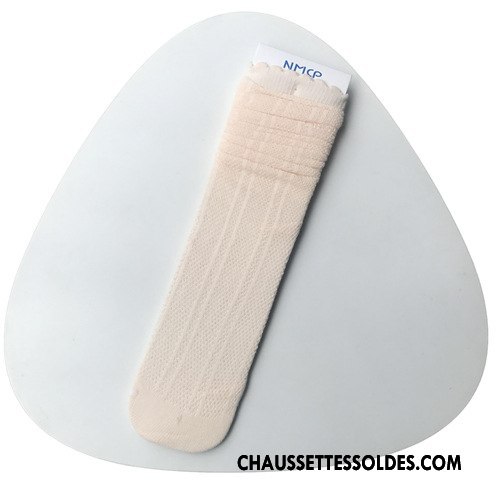 Chaussettes Longues Fille Enfant Femme 100% Coton Légère Printemps Été Pure Vert