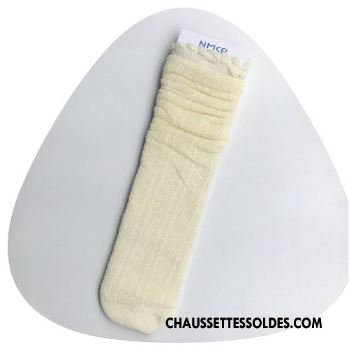 Chaussettes Longues Fille Enfant Femme 100% Coton Légère Printemps Été Pure Vert