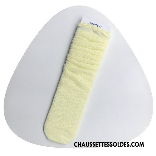 Chaussettes Longues Fille Enfant Femme 100% Coton Légère Printemps Été Pure Vert