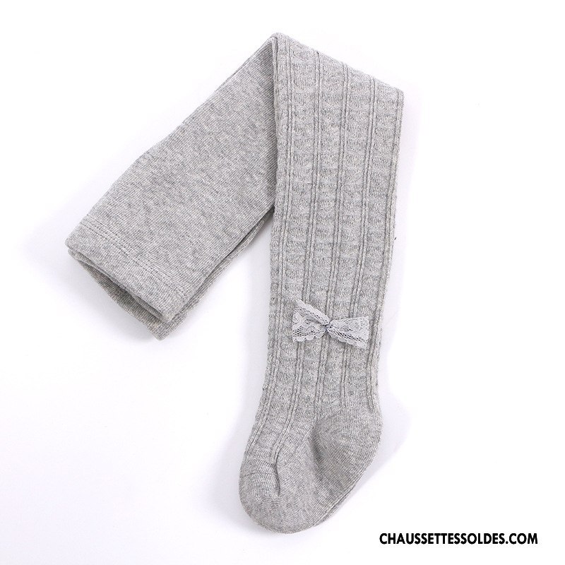 Chaussettes Longues Fille Enfant Guêtres 100% Coton Collant Panty Matelassé Dessin Animé Pure Marron / Brun