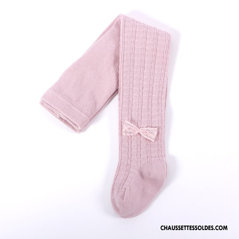 Chaussettes Longues Fille Enfant Guêtres 100% Coton Collant Panty Matelassé Dessin Animé Pure Marron / Brun