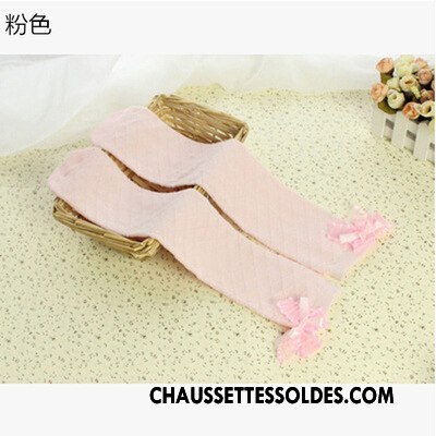 Chaussettes Longues Fille Enfant Haute Été Dentelle Vent D'université Papillon Noir