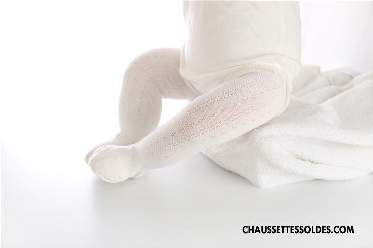 Chaussettes Longues Fille Enfant Long Stock L'automne Bébé Homme Chaussettes En Coton Pure Blanc
