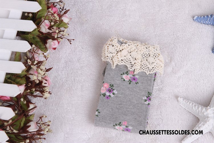 Chaussettes Longues Fille Enfant Long Stock Élève Milieu Printemps L'automne Rose