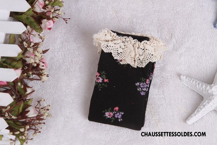 Chaussettes Longues Fille Enfant Long Stock Élève Milieu Printemps L'automne Rose