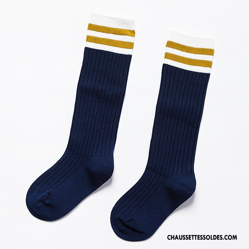 Chaussettes Longues Fille Enfant Printemps Long Stock Le Nouveau Été Matelassé Bordeaux